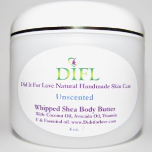 Unscented Whipped Shea Body Butter 4 oz