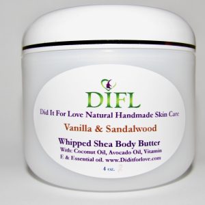Vanilla & Sandalwood Whipped Body Butter 4 oz