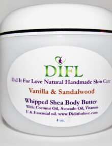 Vanilla & Sandalwood Whipped Body Butter 4 oz