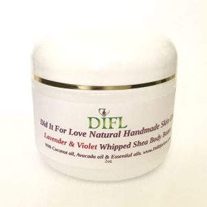 Lavender & Violet Whipped Shea Butter 2 oz.