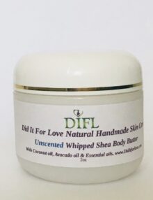Unscented Whipped Shea Body Butter 2 oz.